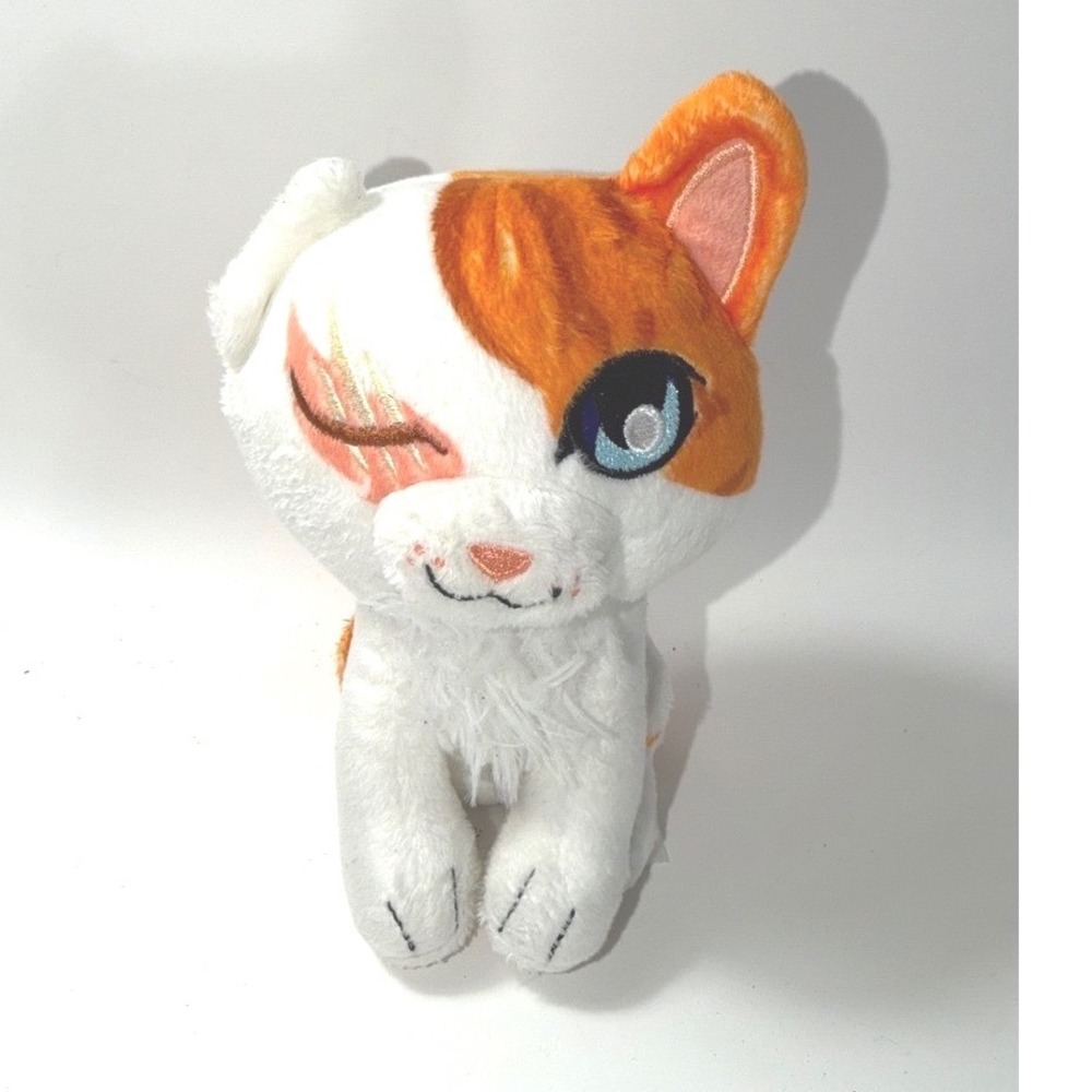 Warrior Cats Brightheart Plush Orange White Ginger Cat Stuffed Animal Toy 7 inch